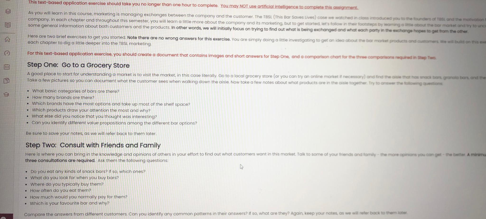  This text-based application exercise should take you no longer than one