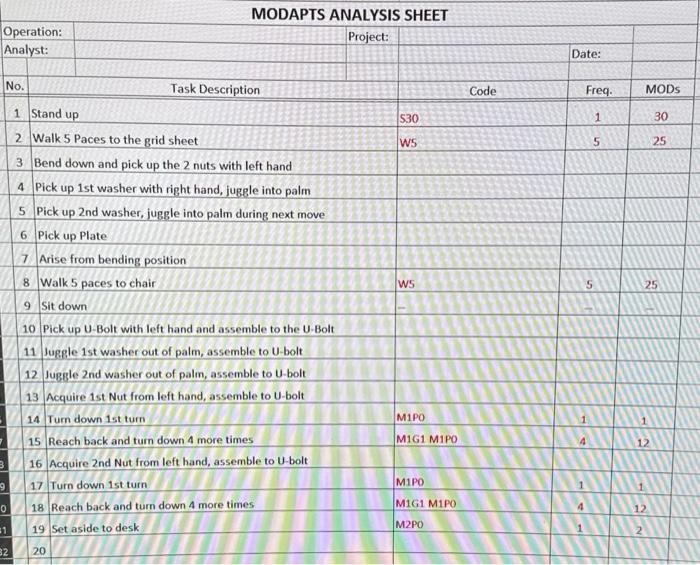 exercise, place the grid sheet on the floor with hand turned toward