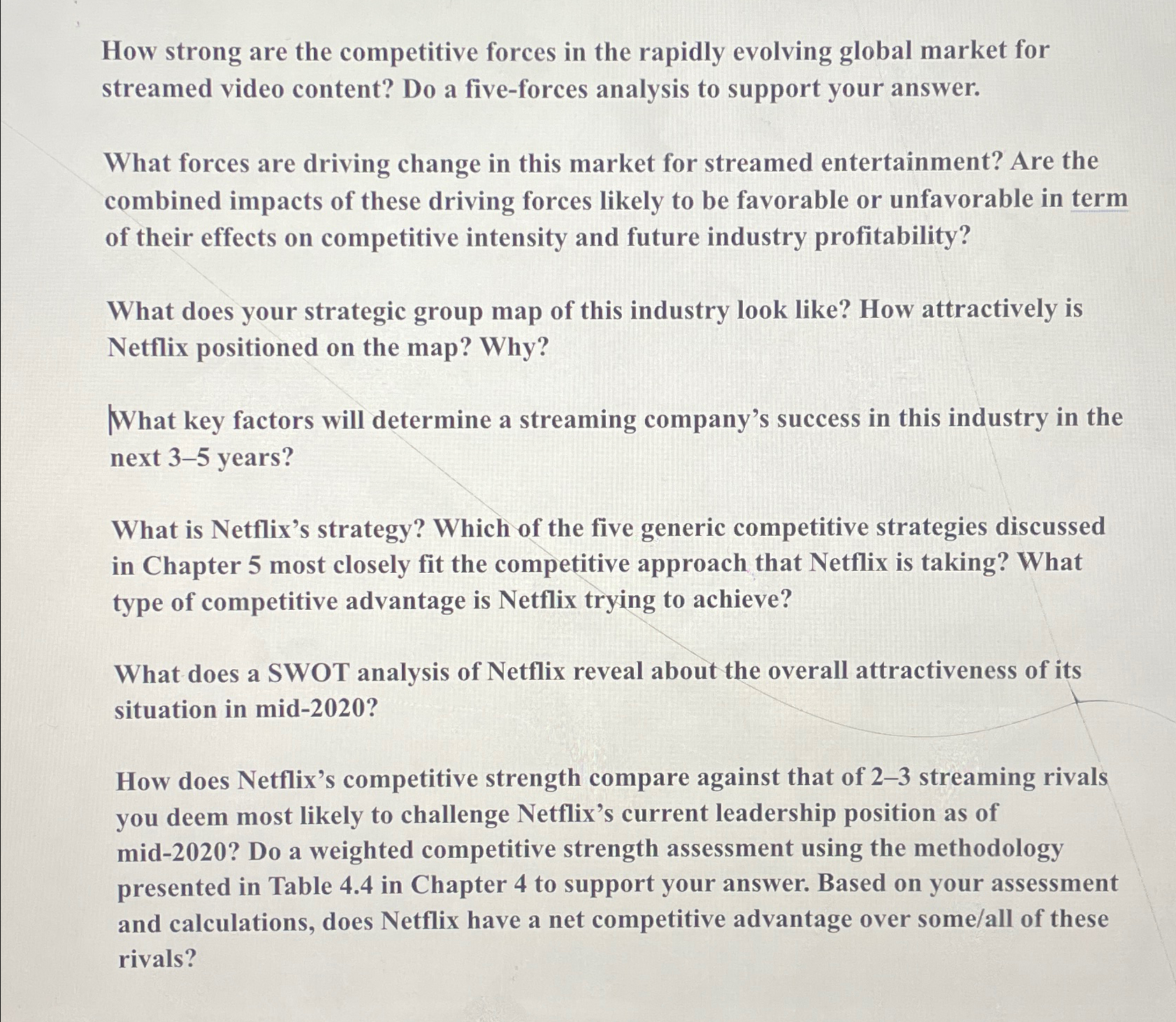  How strong are the competitive forces in the rapidly evolving global