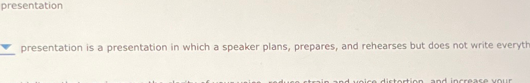  presentation presentation is a presentation in which a speaker plans, prepares,