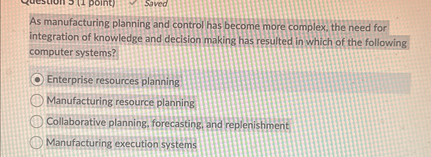  As manufacturing planning and control has become more complex, the need