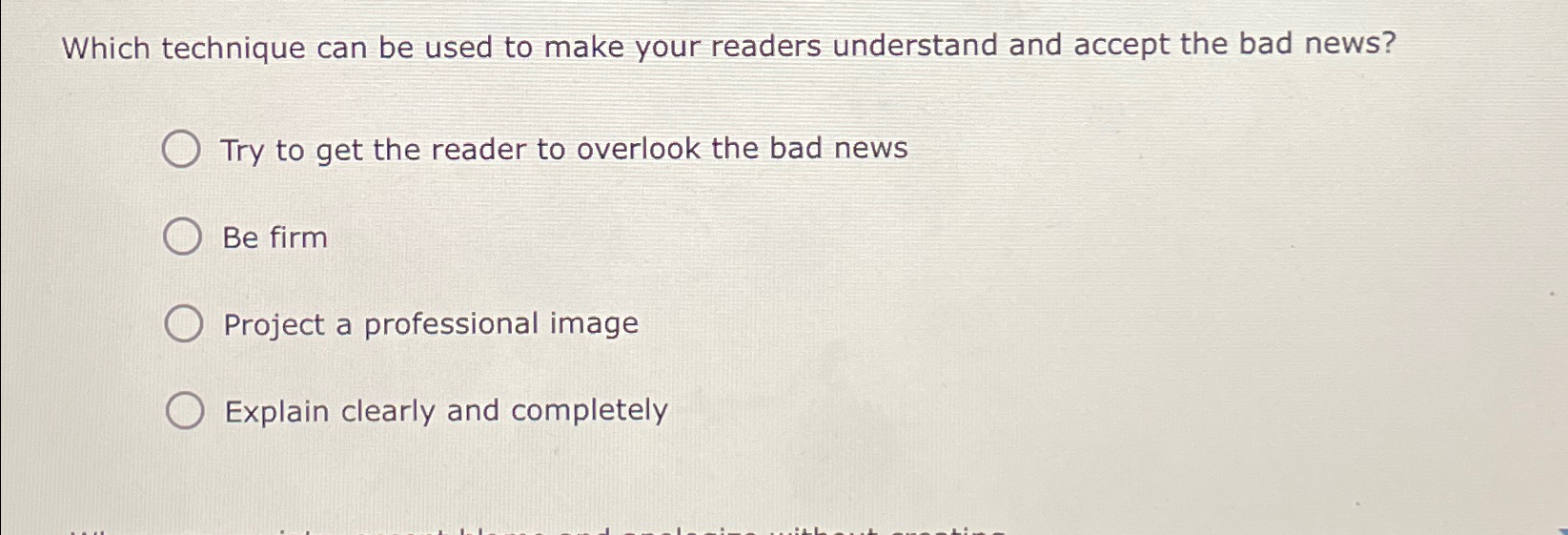  Which technique can be used to make your readers understand and