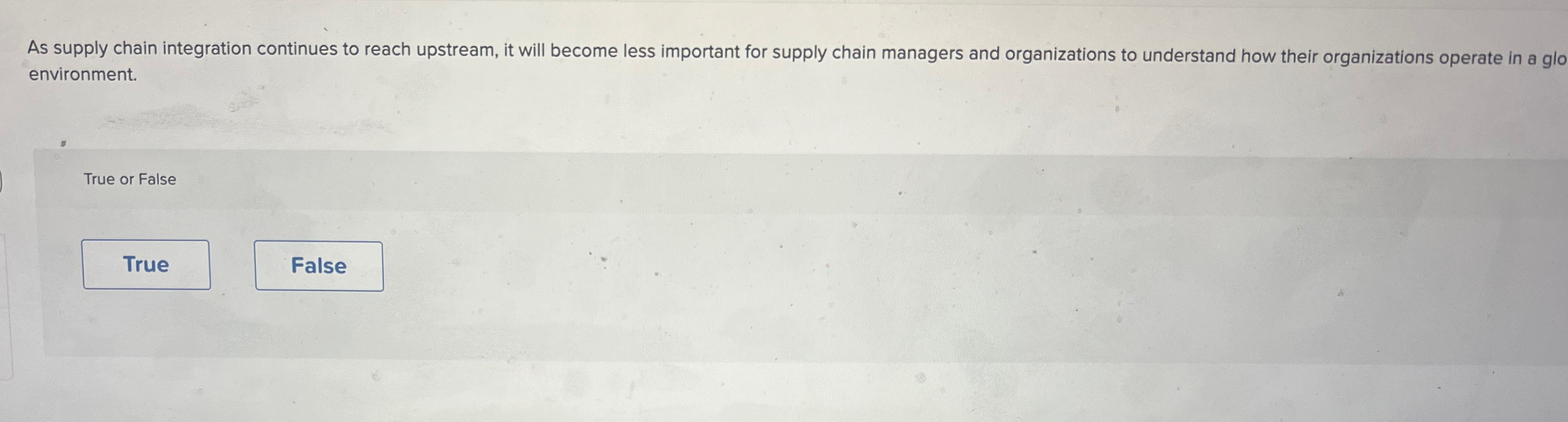  As supply chain integration continues to reach upstream, it will become