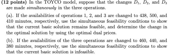  please help answer # 3 a & b (12 points) In