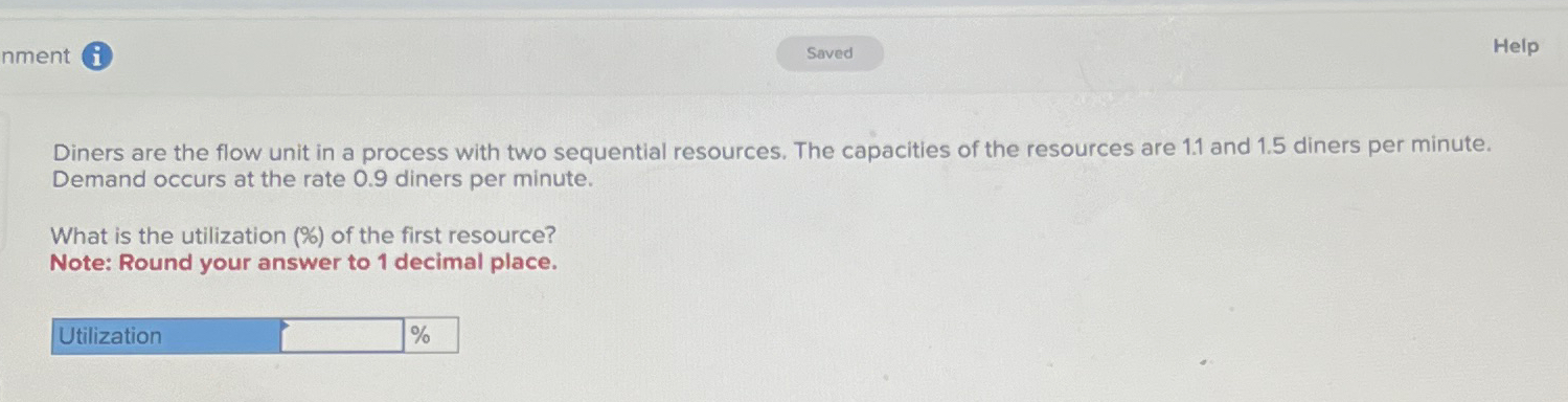  Diners are the flow unit in a process with two sequential
