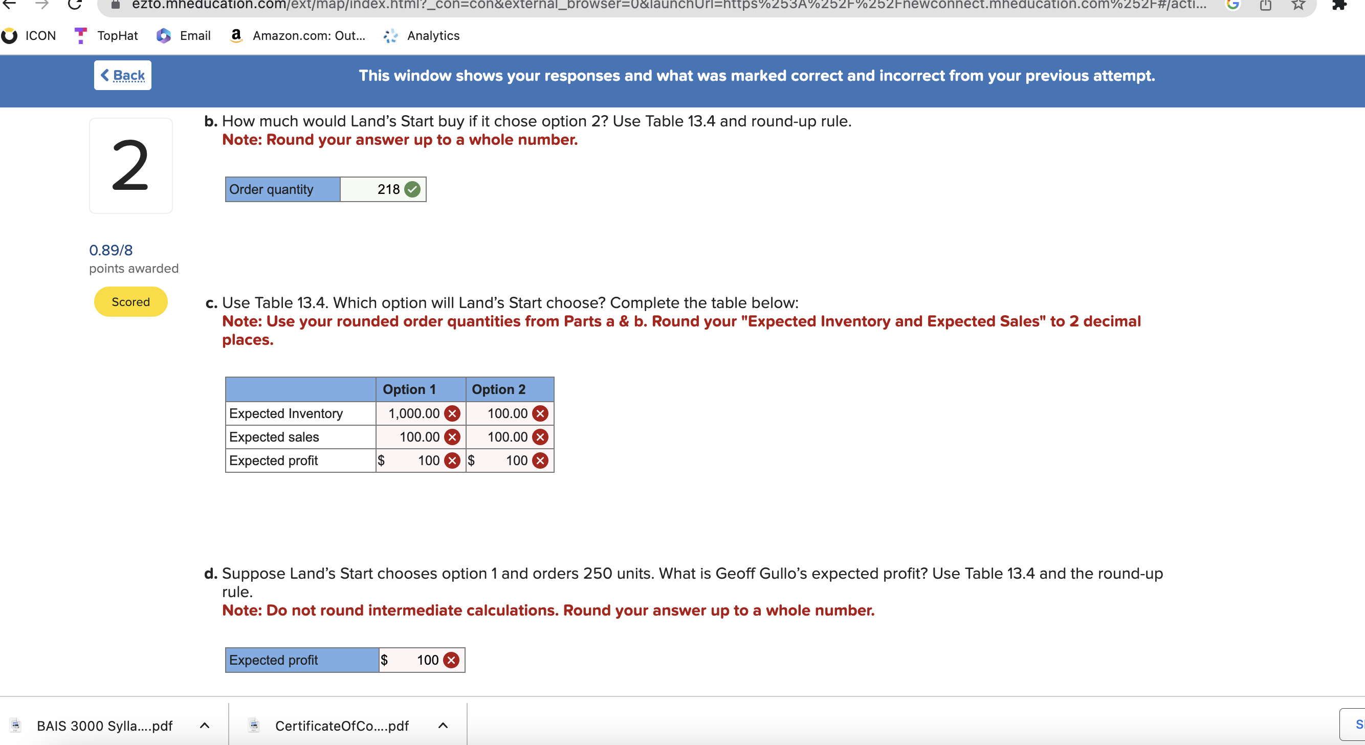 answer PA 13-8 (Algo) Geoff Gullo owns a small firm that manufactures...