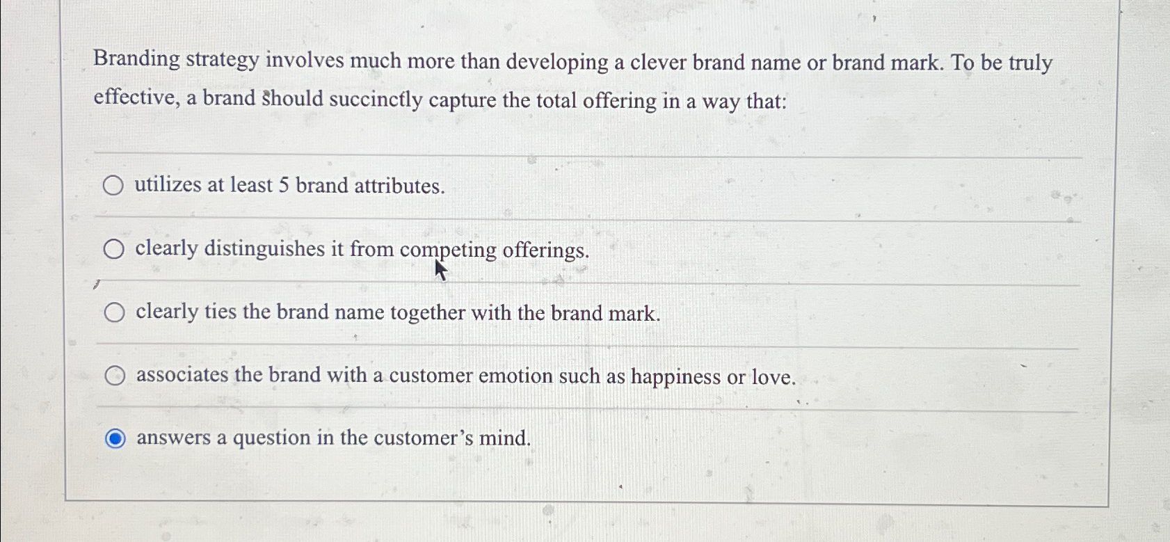  Branding strategy involves much more than developing a clever brand name