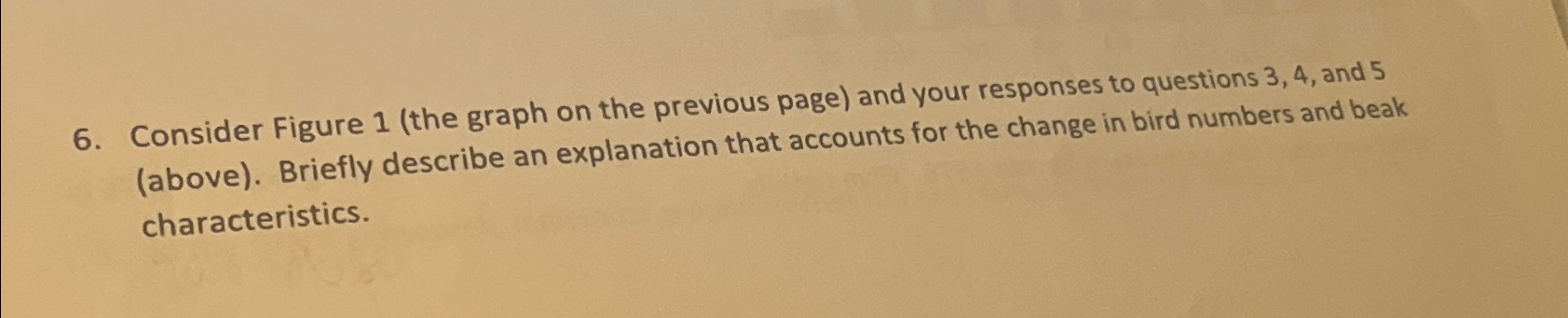  Consider Figure 1(the graph on the previous page) and your responses