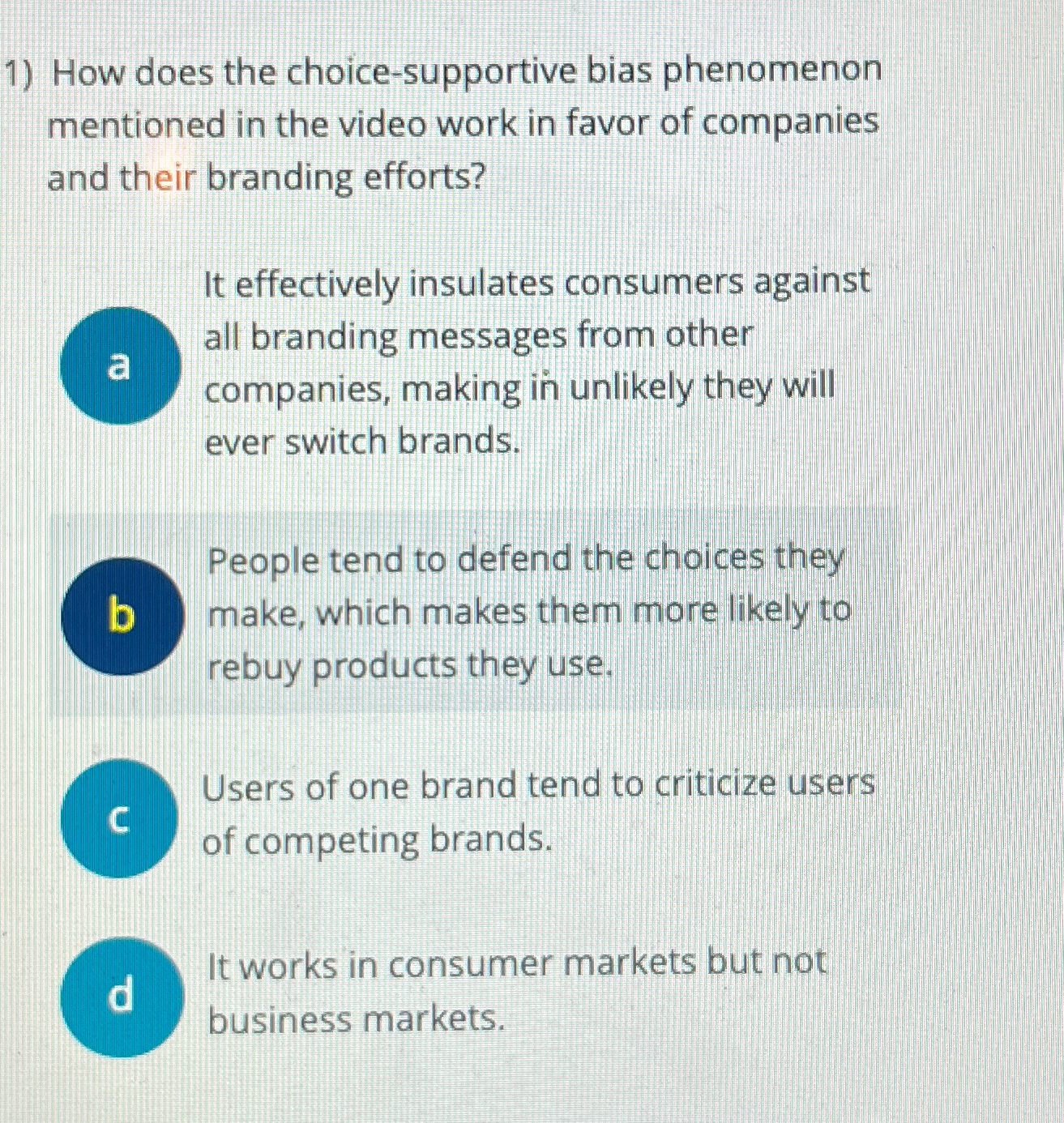  How does the choice-supportive bias phenomenon mentioned in the video work