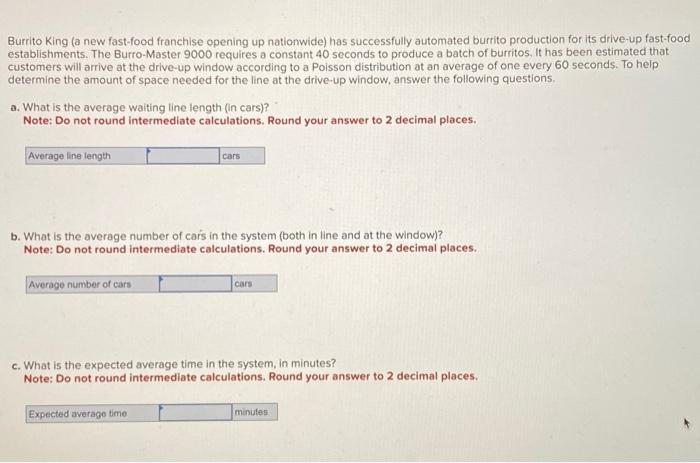 10.00 minutes, what is the hourly arrival rate? Note: Round your answer