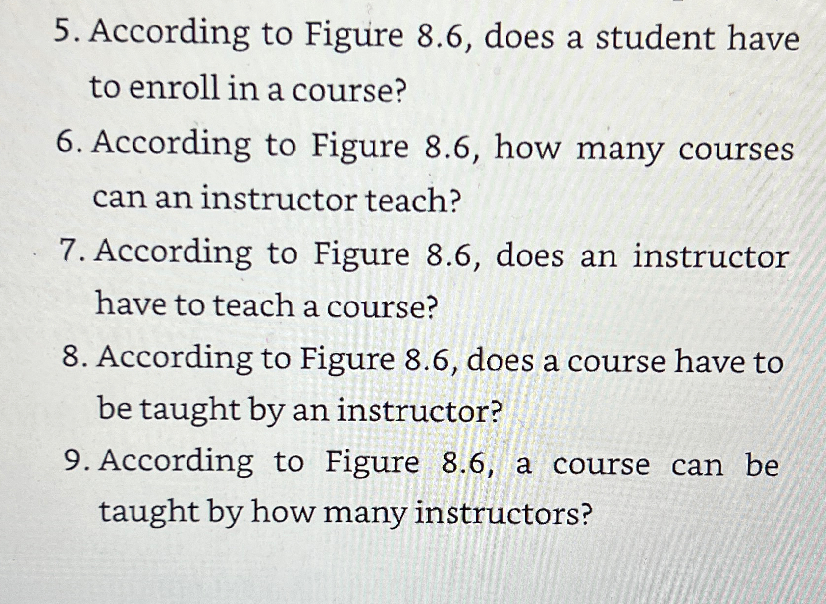  According to Figure 8.6, does a student have to enroll in