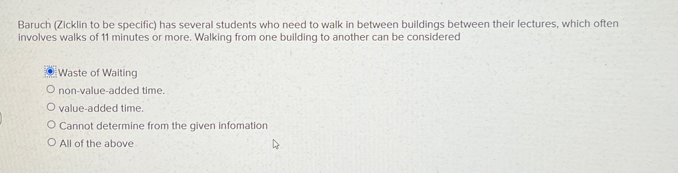  Baruch (Zicklin to be specific) has several students who need to