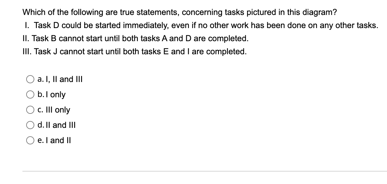 of the following are true statements, concerning tasks pictured in this diagram?