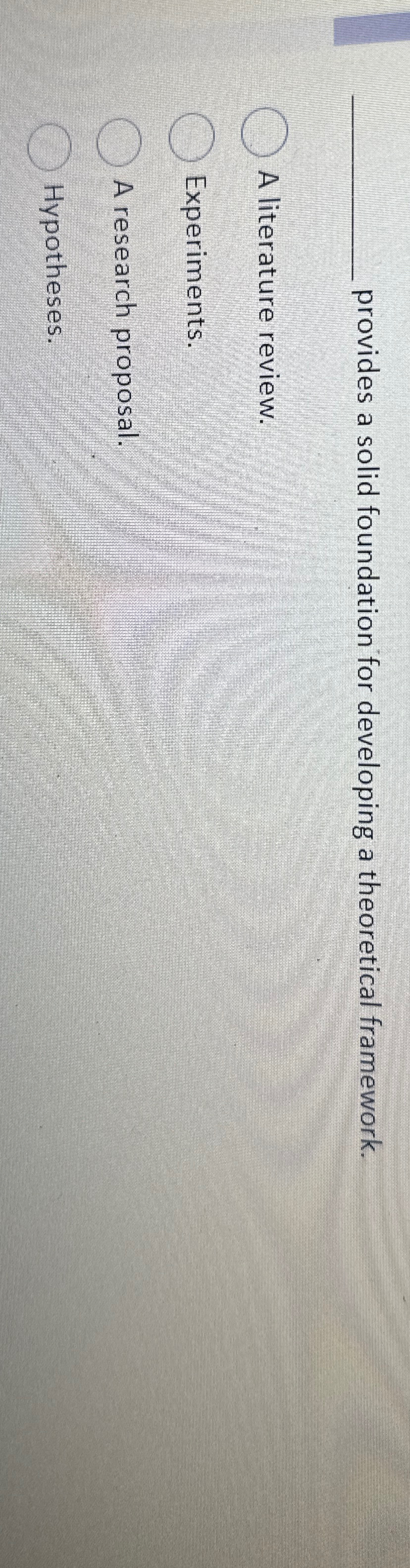  provides a solid foundation for developing a theoretical framework. A literature