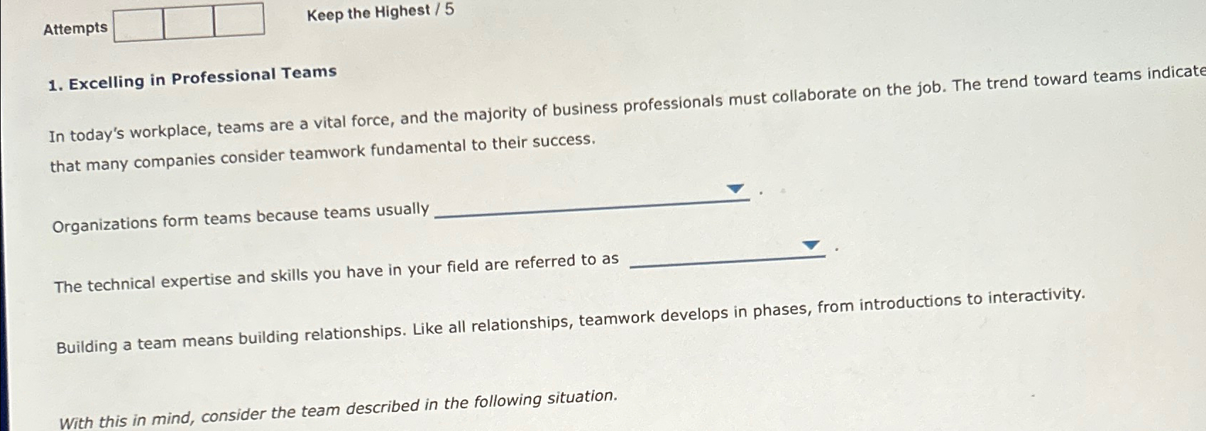  Attempts Keep the Highest /5 Excelling in Professional Teams In today's