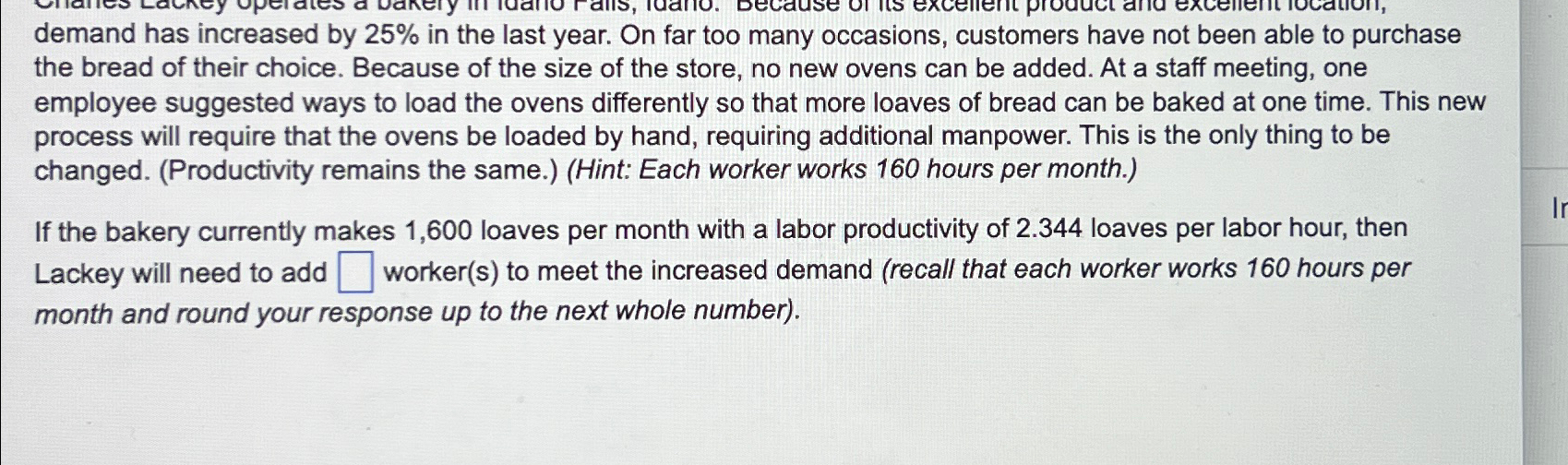  demand has increased by 25% in the last year. On far