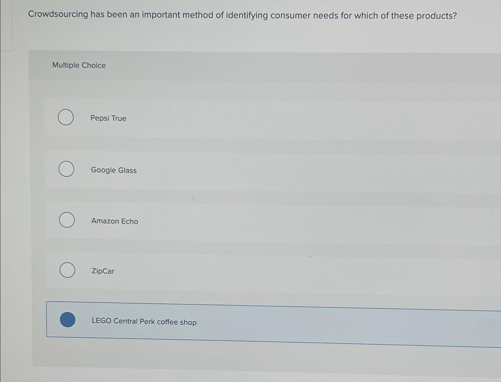  Crowdsourcing has been an important method of identifying consumer needs for