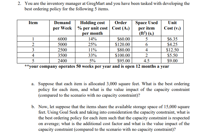  Solve using excel only, ensure you are using the correct formulas