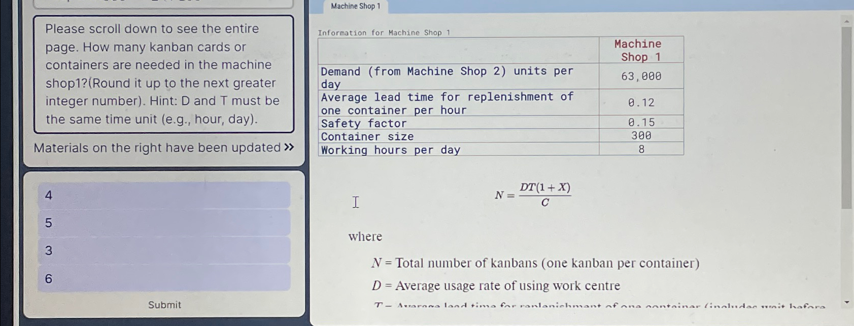  Machine Shop 1 Please scroll down to see the entire page.