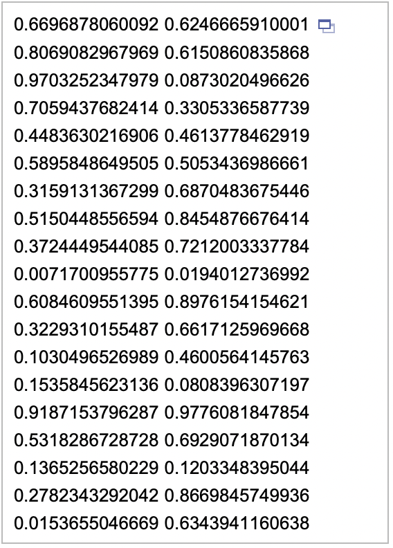 step to find the daily ending stock prices for the simulation data.