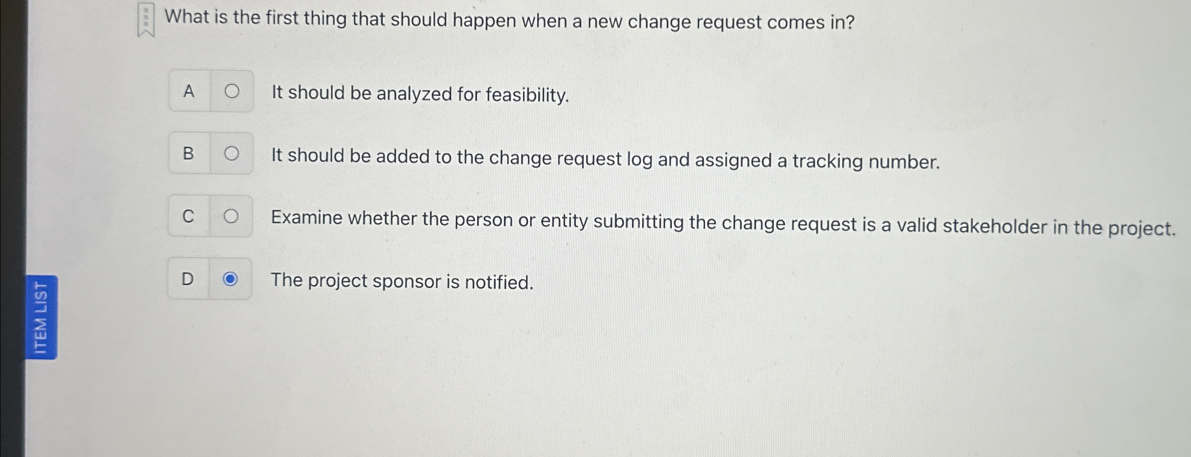  What is the first thing that should happen when a new