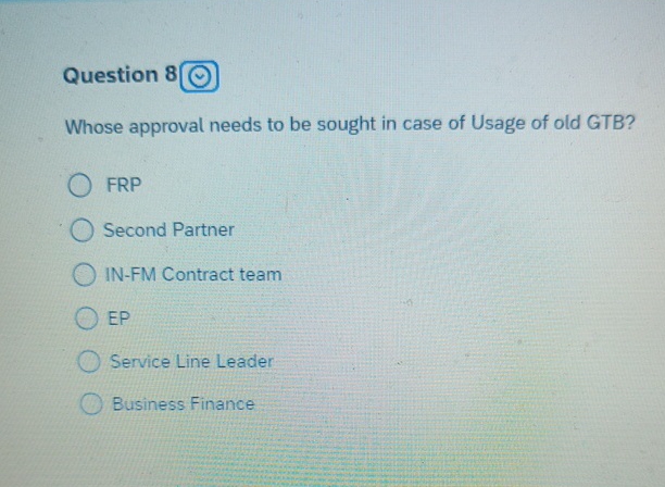  p Question 8 Whose approval needs to be sought in case