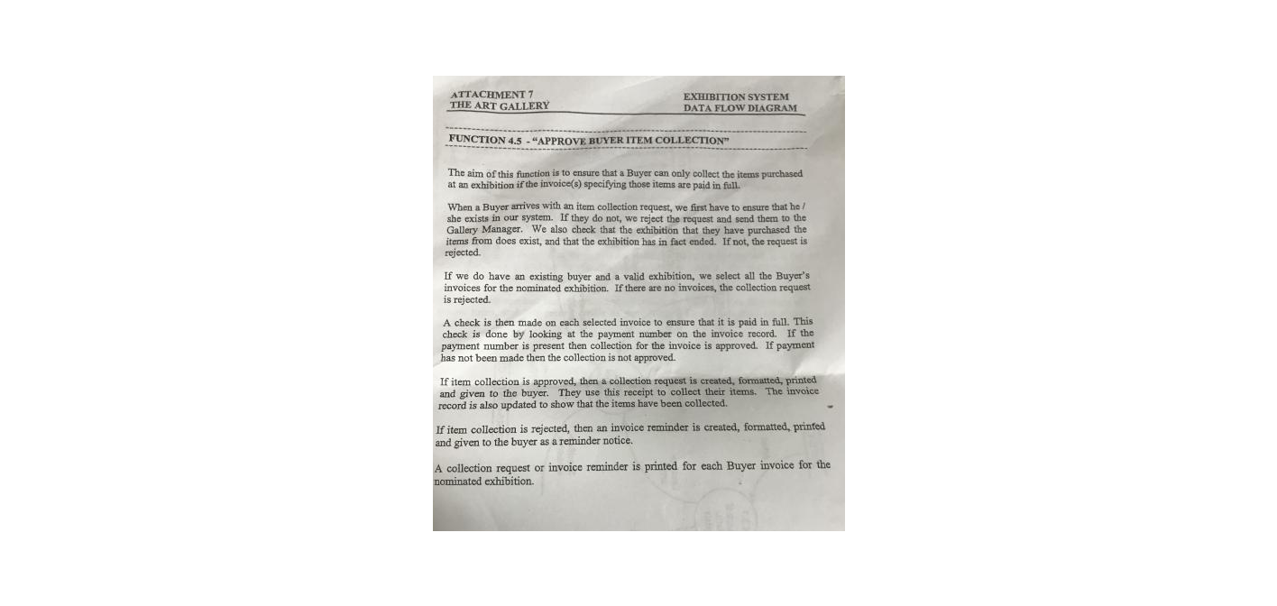 use data flow diagram to answner FUNCTION 4.5 - "APPROVE BUYER ITEM