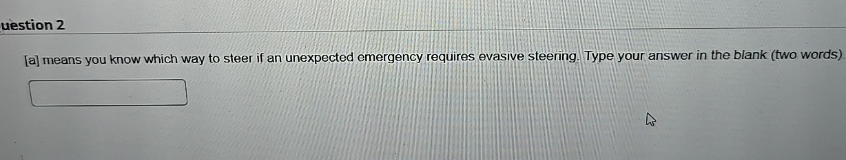  Completion This test does not allow backtracking. Changes to the answer