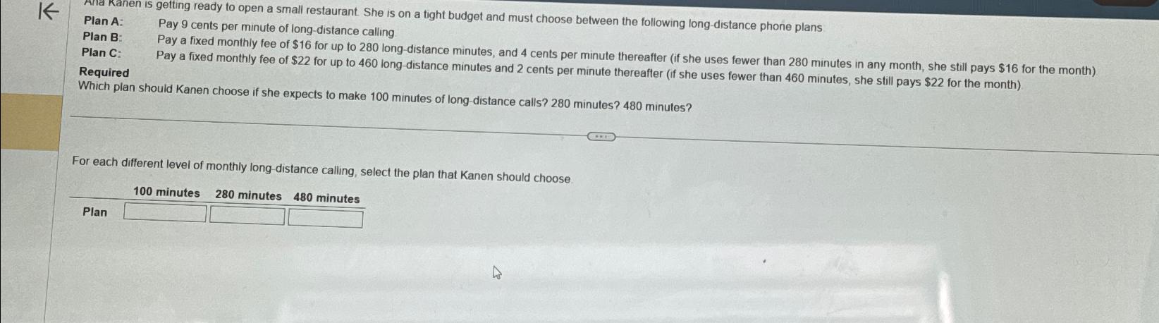  Plan A: , Plan B: , Pay 9 cents per minute