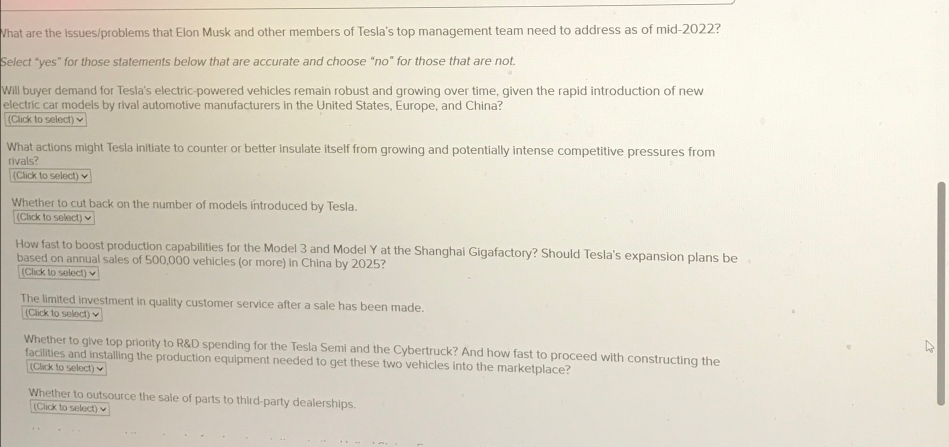  What are the issues/problems that Elon Musk and other members of