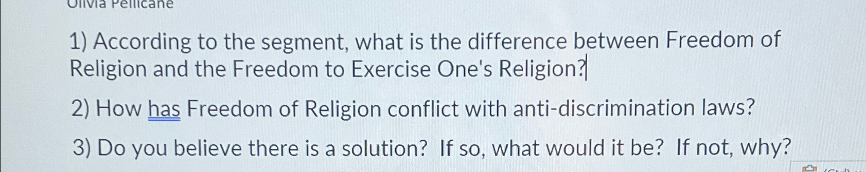  According to the segment, what is the difference between Freedom of