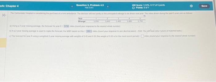  work: Chapter 4 K Question 3, Problem 4.5 Part 3 of