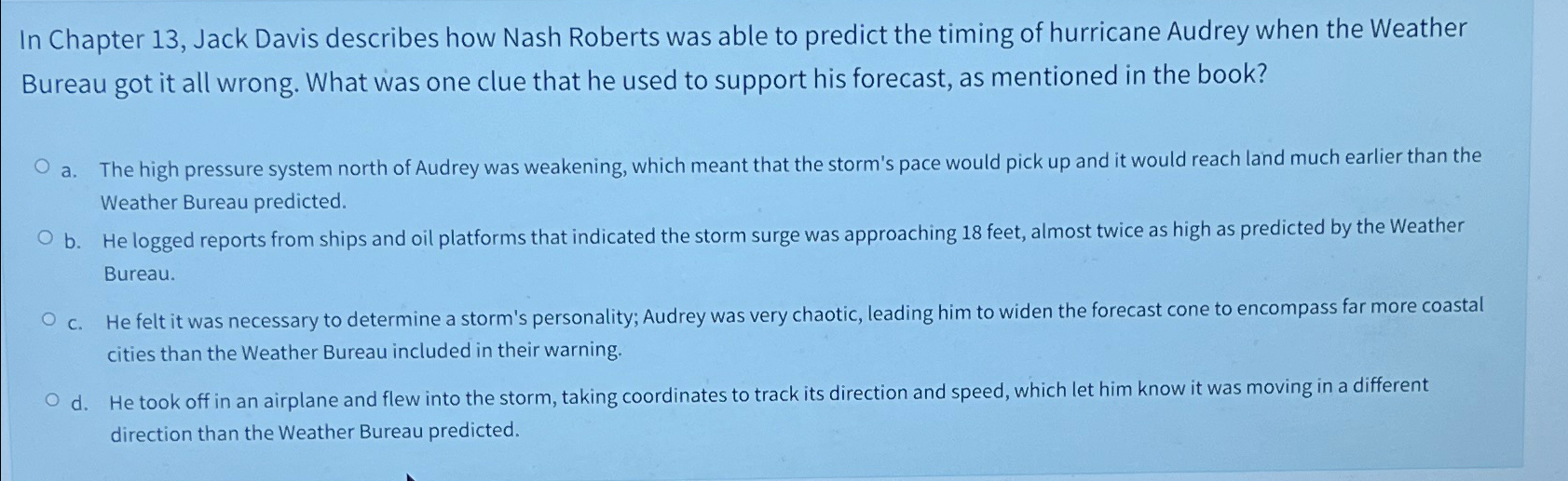  In Chapter 13, Jack Davis describes how Nash Roberts was able