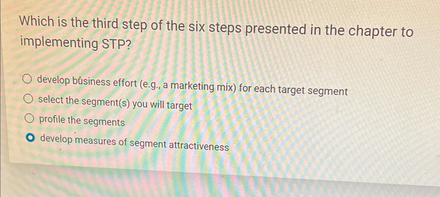  Which is the third step of the six steps presented in