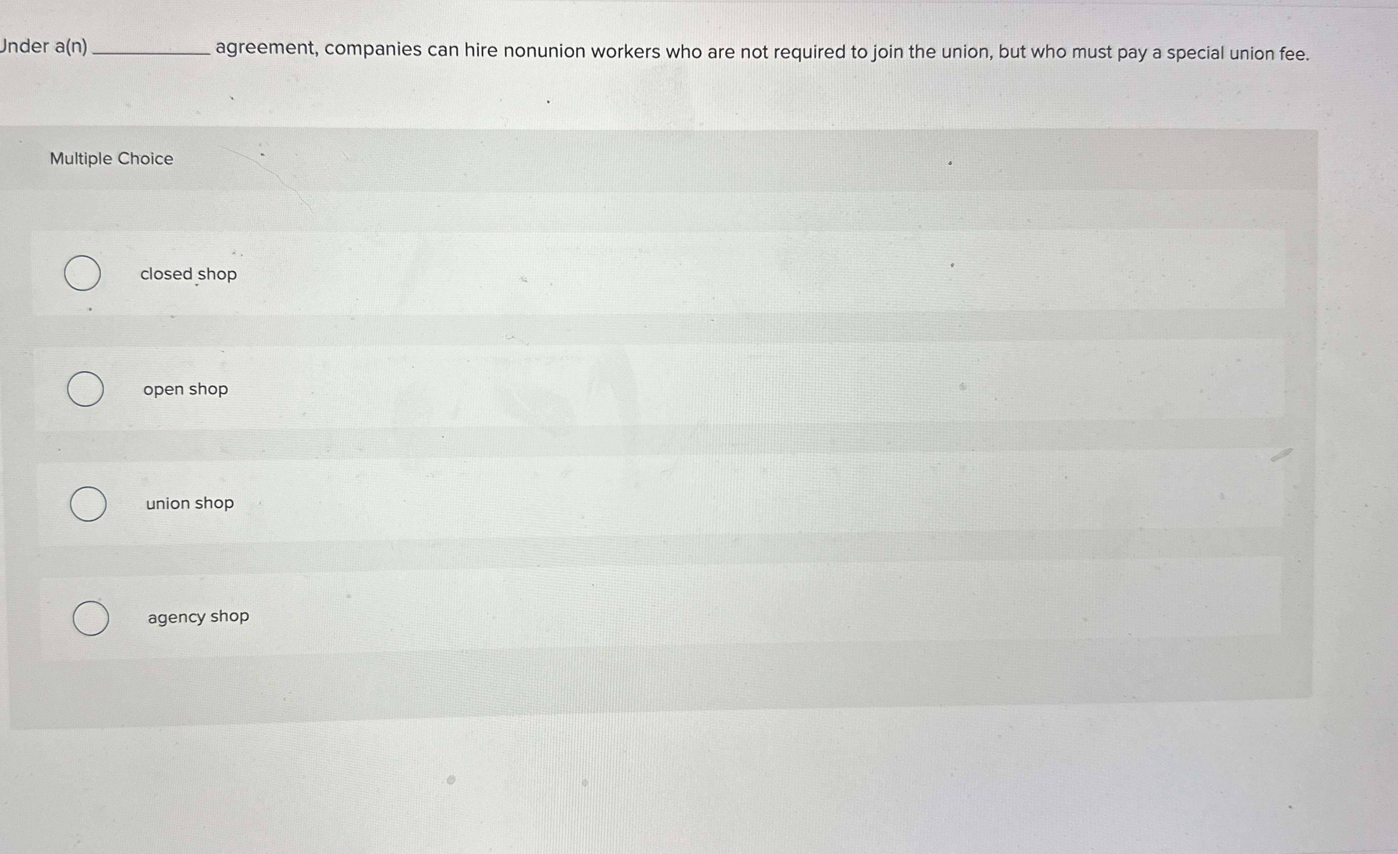  A bargaining zone is Multiple Choice the location in which negotiations