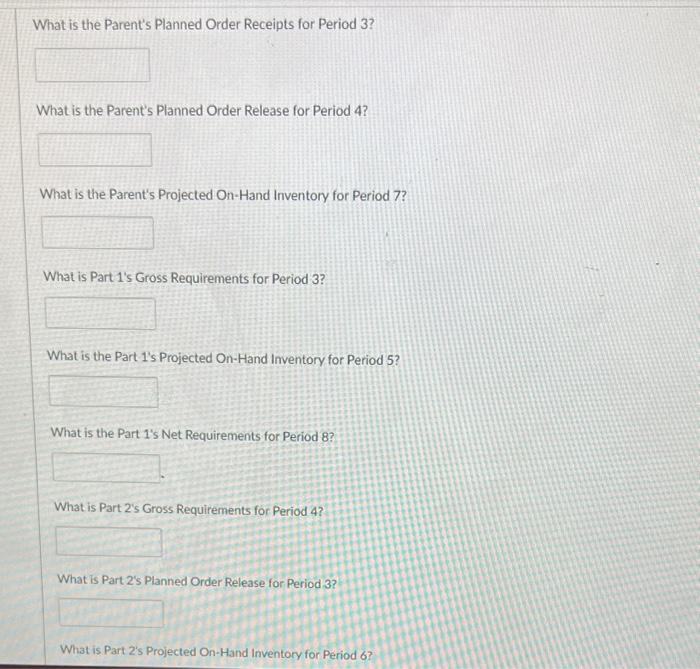 Parent 12 60 1 50.0% 5,300 300 Part 1 3 70 1