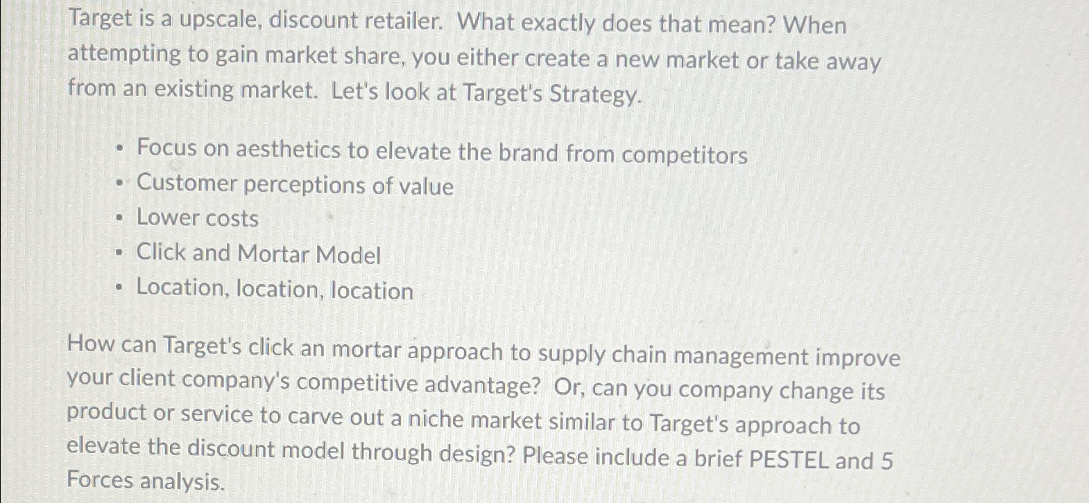  Target is a upscale, discount retailer. What exactly does that mean?