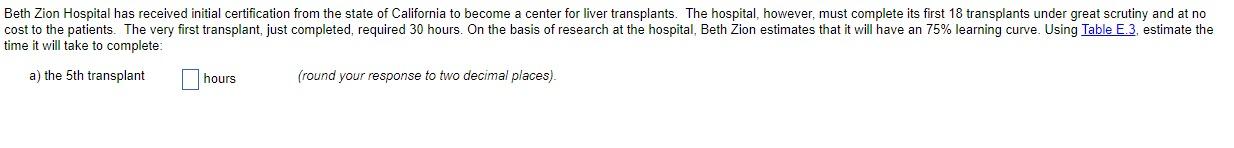  Beth Zion Hospital has received initial certification from the state of