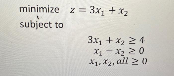 DUAL SIMPLEX METHOD -solve the following (2) problems (in photo attached) using