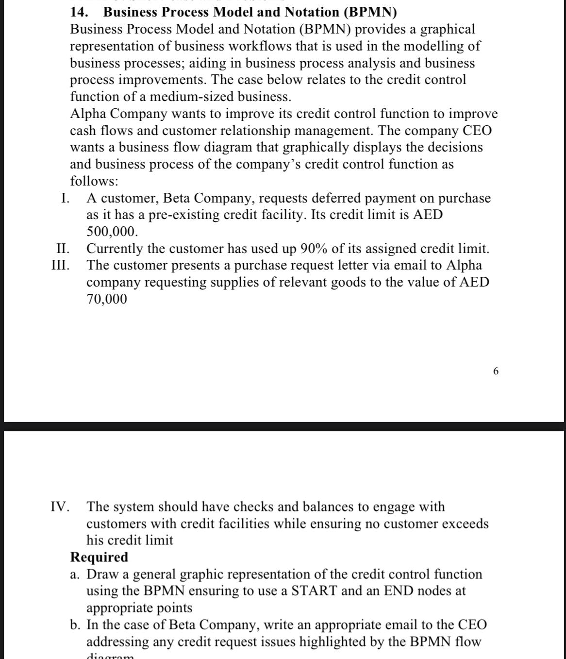  Business Process Model and Notation (BPMN) Business Process Model and Notation