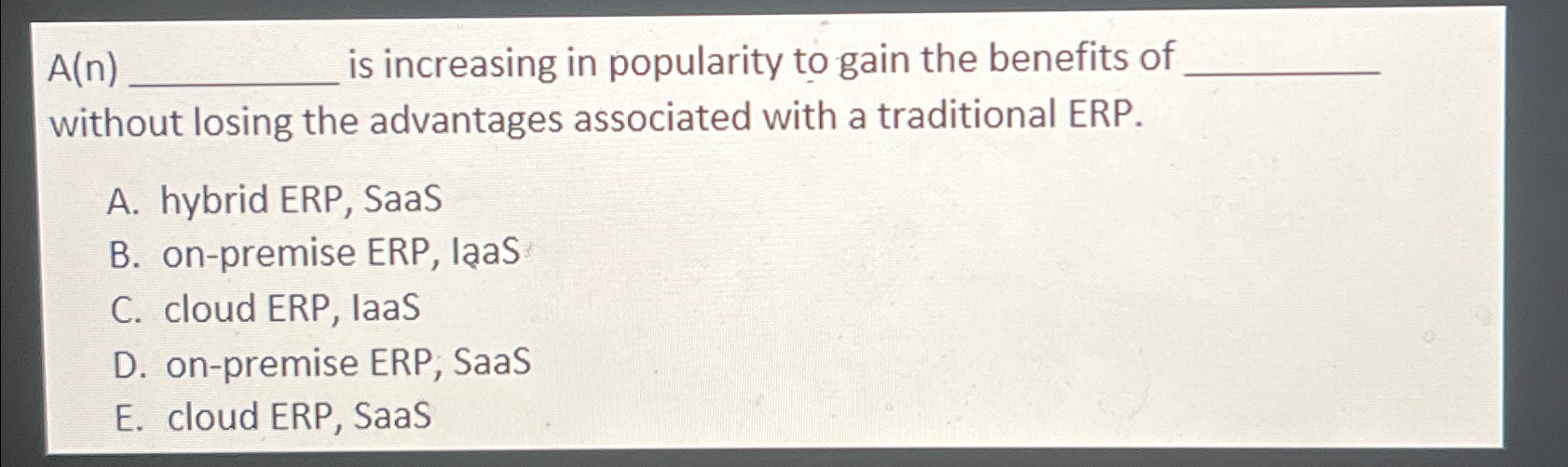  A(n). is increasing in popularity to gain the benefits of without