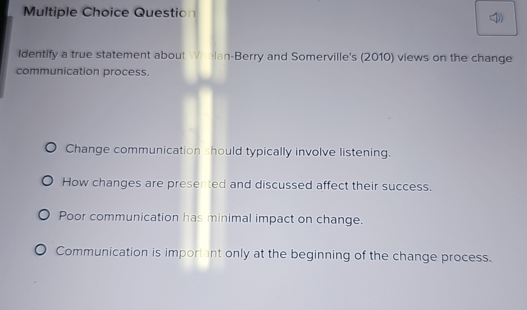  Multiple Choice Questio Identify a true statement about W lan-Berry and