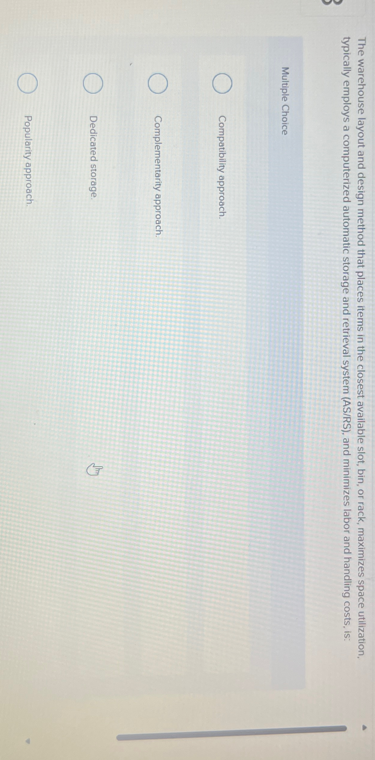  The warehouse layout and design method that places items in the