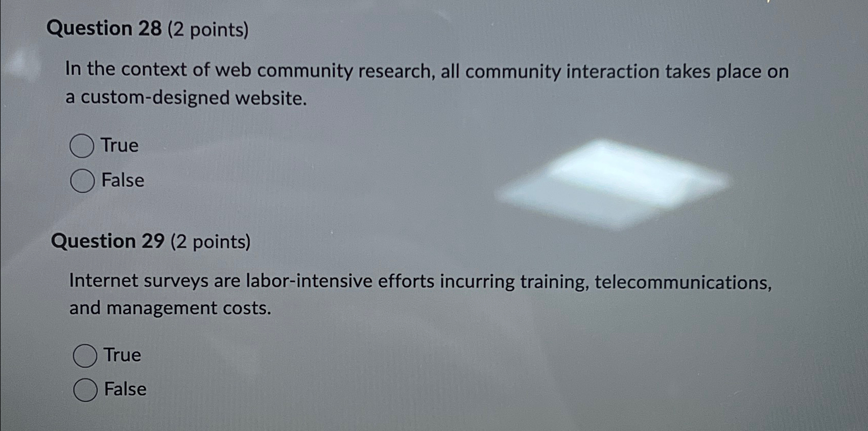  Question 28(2 points) In the context of web community research, all