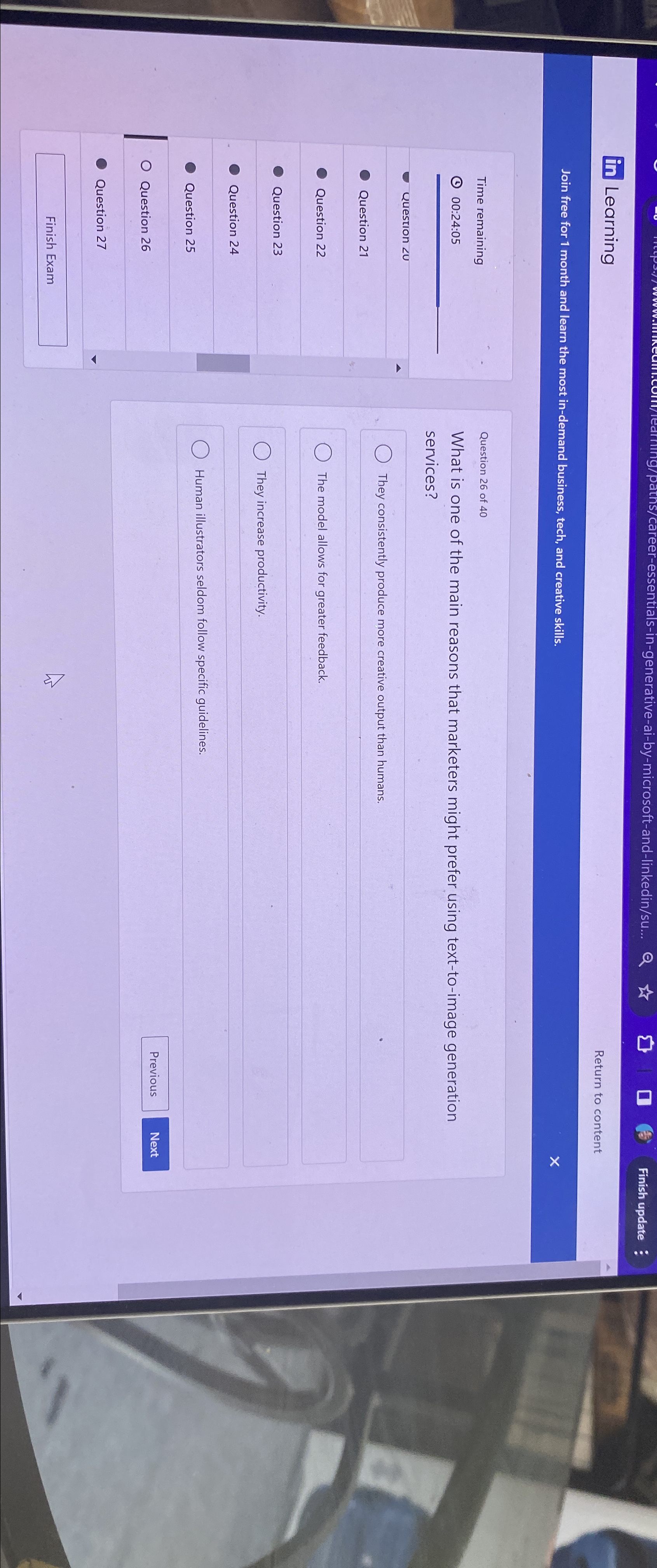  in Learning Return to content Join free for 1 month and