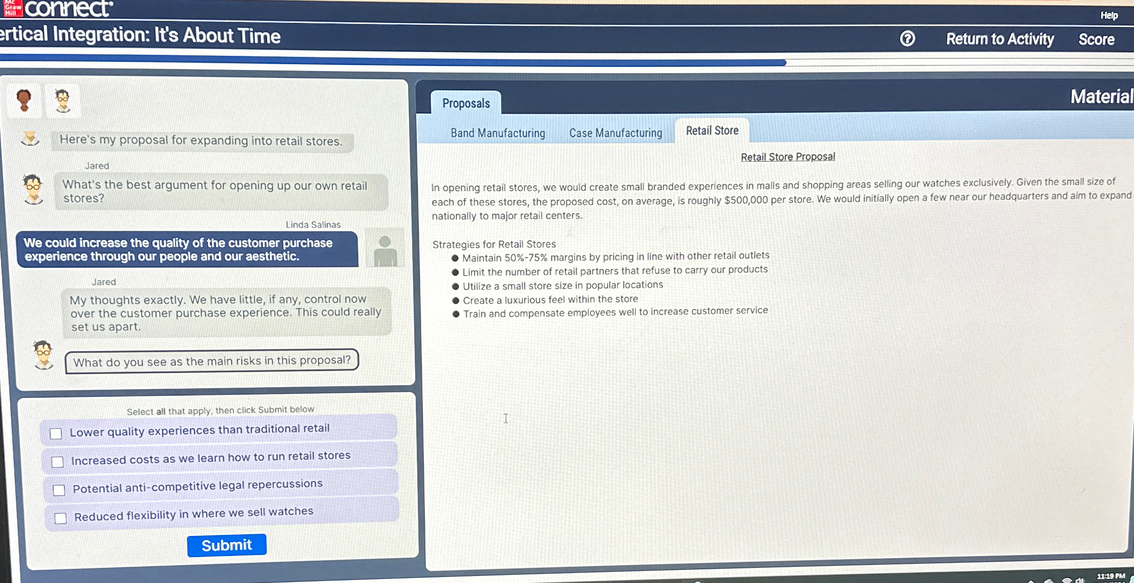  - connect artical Integration: It's About Time Return to Activity Score