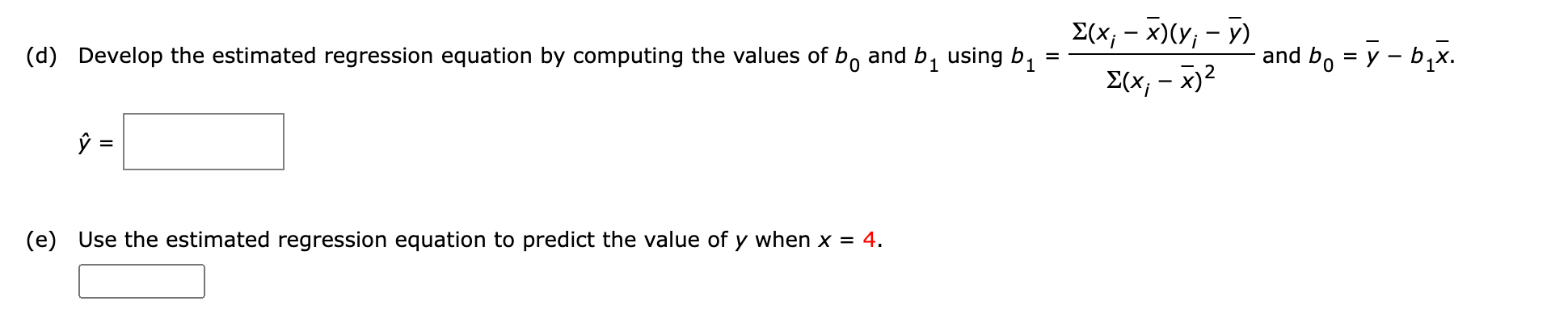 \hlinexi & 1 & 2 & 3 & 4 & 5 \\