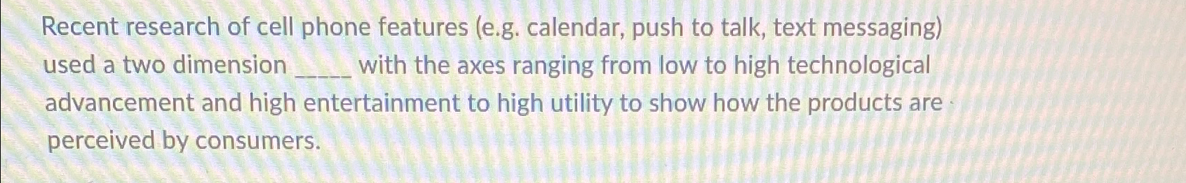  Recent research of cell phone features (e.g. calendar, push to talk,