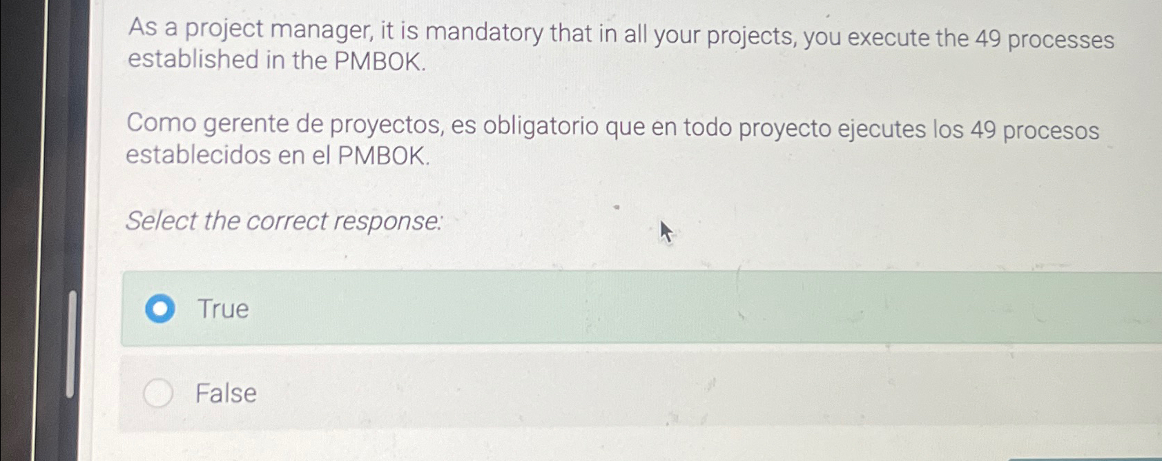  As a project manager, it is mandatory that in all your