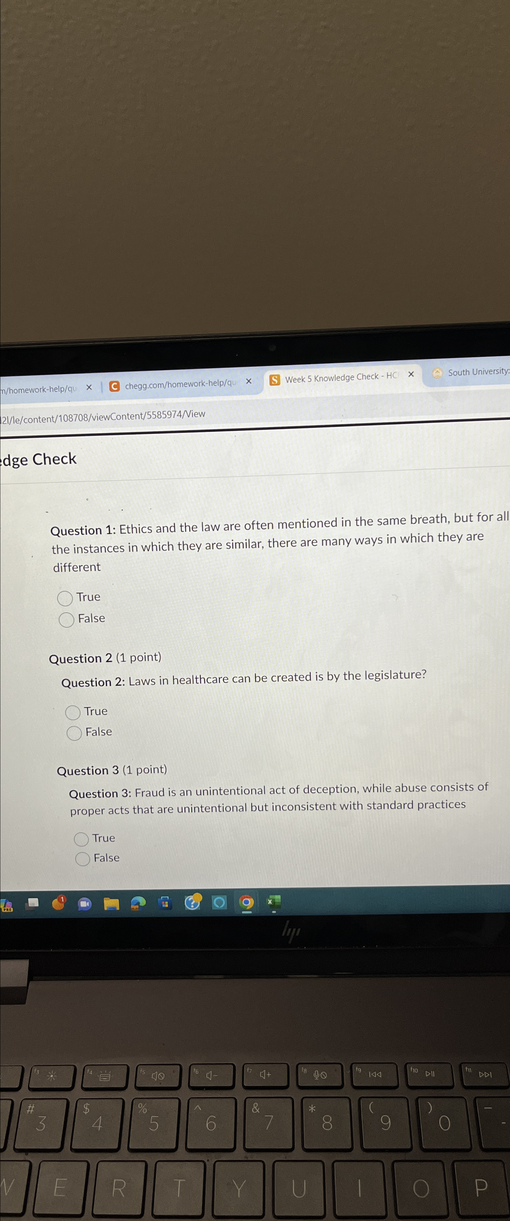  |21/le/content/108708/viewContent/5585974/View dge Check Question 1: Ethics and the law are often